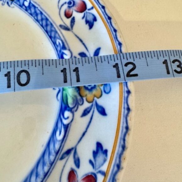 Antique 1920s Whieldon Ware F Winkle & Co Zeeland Pattern Oval Serving Plate - Picture 10 of 11